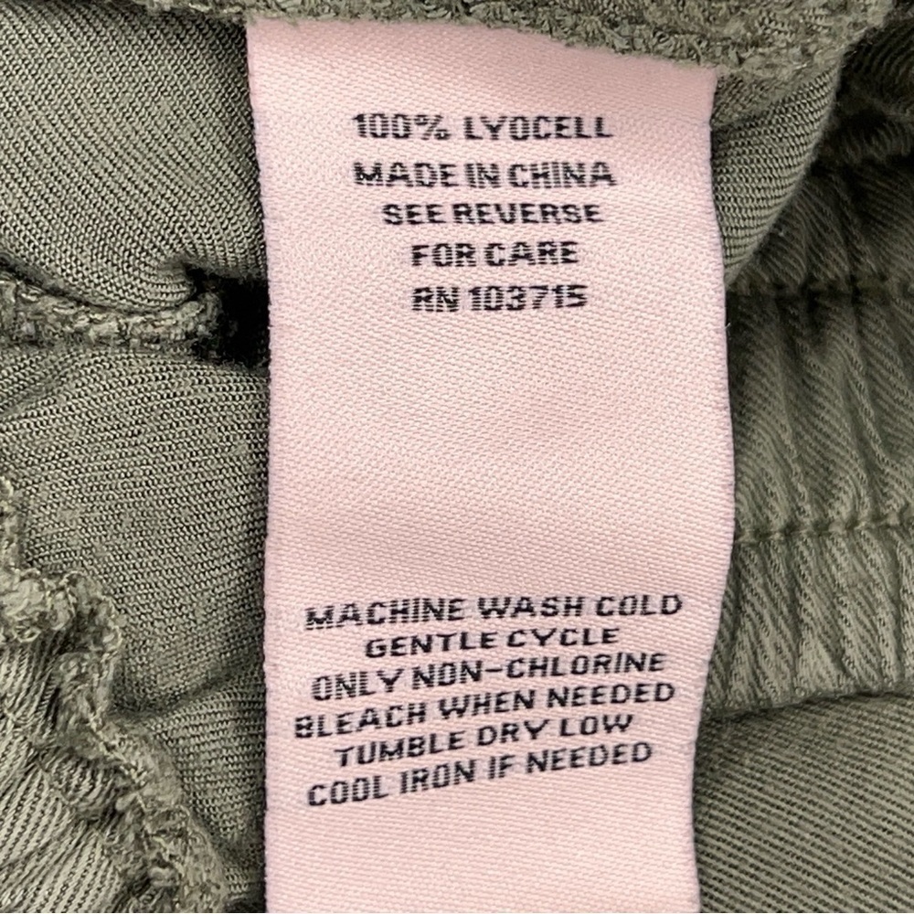 XS NANETTE LEPORE GREEN JOGGER PANT CASUAL PULL ON LYOCELL ELASTIC WAIST - Picture 6 of 6